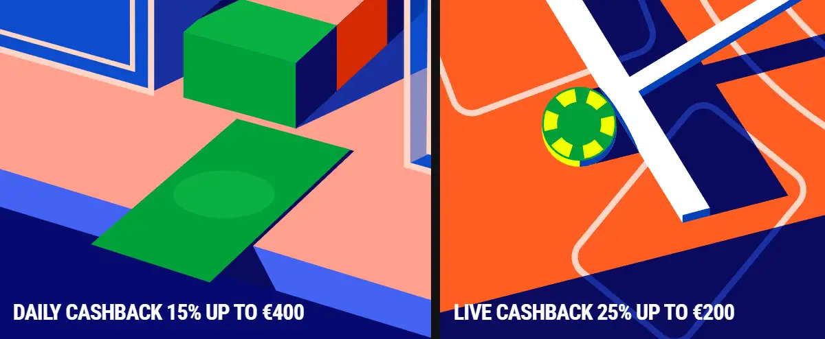 Banner de promoción de cashback de Tikitaka Casino